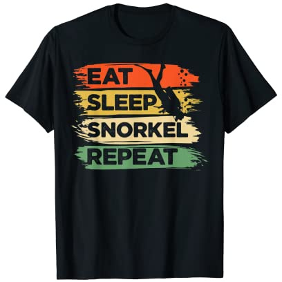 Eat Sleep Schnorchel Repeat Taucher Tauchen Schnorcheln Tauchen T-Shirt