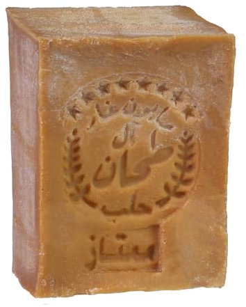 TUMELO Sapone di Aleppo Originale 200g 90% Olio d'Oliva 10% Olio di Alloro - Sapone all'Olio d'Oliva fatto a mano - Sapone naturale - Sapone solido per capelli/Sapone da doccia