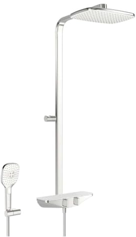 HANSA HANSAEMOTION Duschsystem, Thermo cool, Anti-Kalk-Technik, Ausladung 401 mm, max. 80C, 5865017182, Farbe: Chrom/Weiß