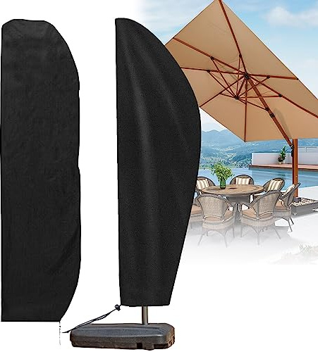 Funda Sombrilla Jardin, Funda Protectora Para Sombrilla Con Varilla, Funda Parasol De Patio Cobertura Sombrilla Playa Para Sombrilla Al Aire Libre Impermeable, Anti-Viento, Anti- 220x30/50cm ( Tamaño
