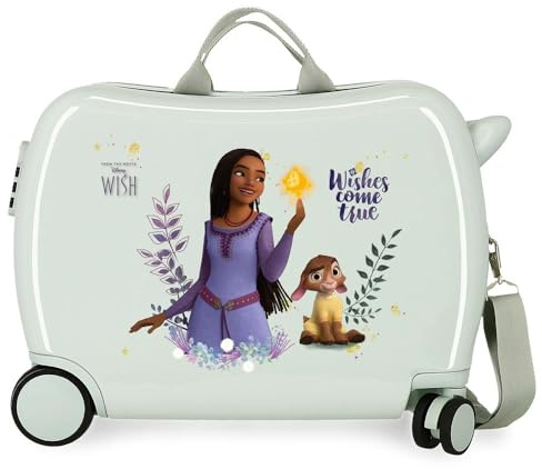 Disney Wishes Come True Kinderkoffer, Rosa, 50 x 38 x 20 cm, starr, ABS, Seitenkombinationsverschluss, 34 l, 1,8 kg, 2 Räder, Handgepäck, Rosa, Talla única, kinderkoffer