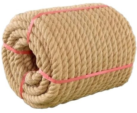 Hanfseil, natürliches dickes Juteseil, Juteseil, Hanfseil, 24 mm x 10 m, Sisalseil und dicke Juteschnur for Kratzbaum, Tauziehen, Gepäckschnur (Größe: 18 mm, 10 m) (Größe: 20 mm, 10 m) ( Size : 20MM 1