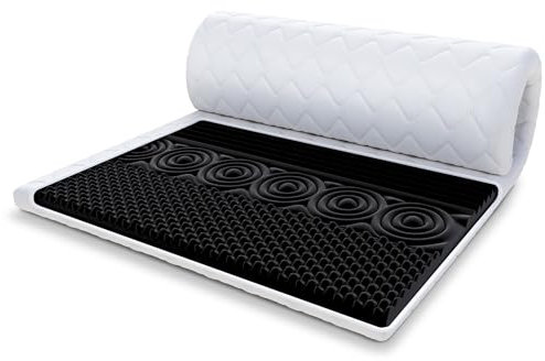 FDM Matratzentopper Nero MAX Matratze Topper 80x200 cm Härtegrad H3 Höhe ca. 8 cm profilierter HR-Schaum Allergiker Geeignet Öko-Tex