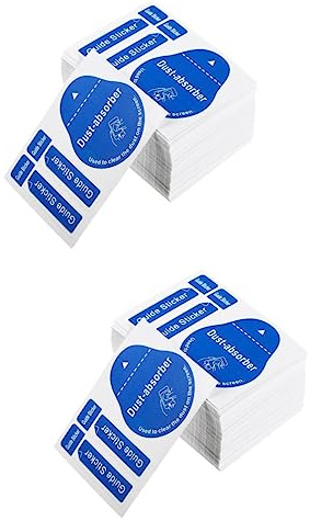KITANDOVE 400pcs Dust Removal Stickers for Phone Tablet Lcd Screens Dust Absorber Cleans Fingerprints Stains for Smartphones Laptops Glasses