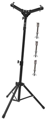 SHOWERORO 1satz Praktischer Faltbarer Dumb Drum Ständer Legierung Höhenverstellbarer Trommelhalter Für Snare Drums Und Tragbar Schwarz Für Percussion-übungen Und Aufbewahrung