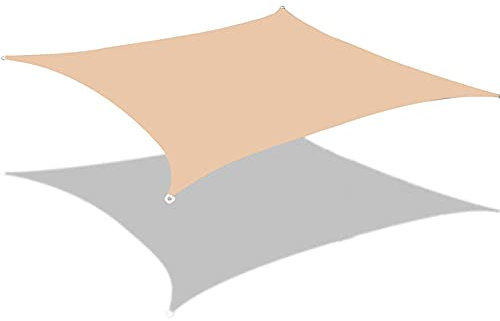 Toldo rectangular impermeable para patio, jardín, resistente al aire libre, para patio trasero y restaurante, parasol gris para máxima protección UV y privacidad, parasol duradero