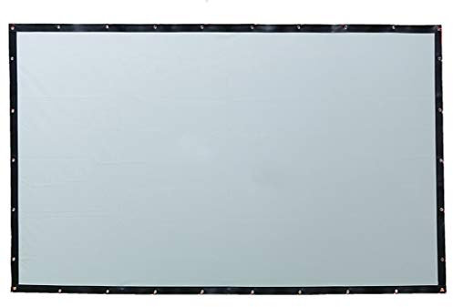 JDSHFEN Projector Screen Rear Projection Screen Special Soft PVC for Any Projector Home Theater Outdoor Curtain 16:9，200 inch