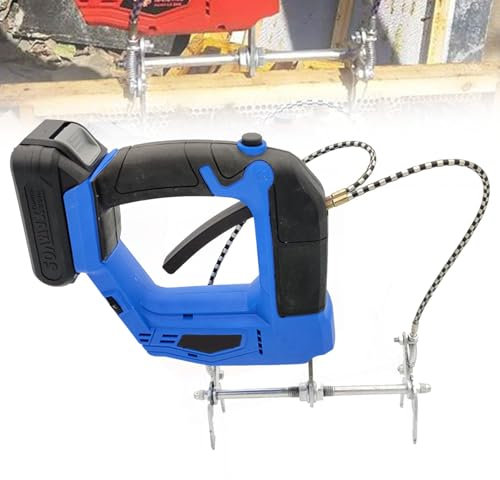 Aspirateur électrique pour abeilles, secoueur électrique portatif rechargeable pour abeilles, machine à secouer le miel sans fil, outil d'apiculture avec boîte de rangement pour ferme,Blue-1Battery