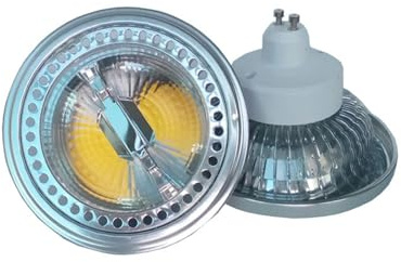 JHXHFJXZ 1PC LED Reflector Light Bulb 12W AR111 Spotlight Lamp G53/GU10 LED Recessed Light Suitable for Garages, Warehouses, Factories(Natural White,GU10)