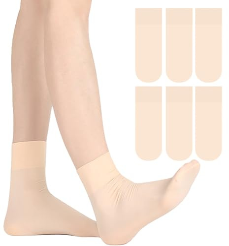 Girls Ballet Socks Multi-Packs 3|5 Packs Kids Seamless Dance Socks Soft Breathable(6 UK Child-3.5 UK)