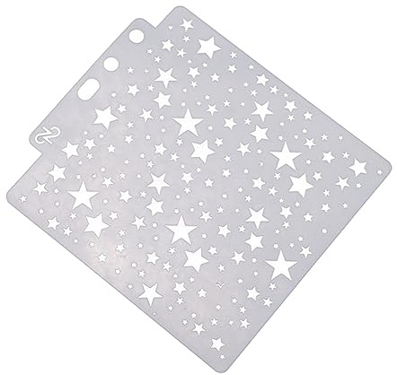 YOSADIER Zeichenschablonen Aus Umweltfreundlichem Kunststoff Wiederverwendbare Aushöhl-vorlagen Stabile Für Scrapbooking Diy Basteln Kinderkunst Und Abwaschbar Flexible Kanten