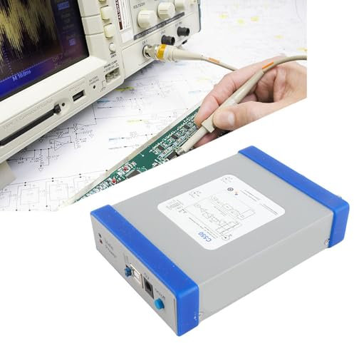 Fafeicy Osciloscopio Digital de Doble Canal 50MHz Ancho de Banda 1G para la Sonda de Cable USB de PC Aplicable para Fines Generales y Pruebas Precisas