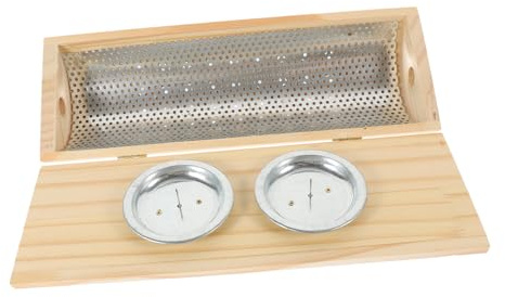 STOBAZA Almohada Lumbar de Madera con Moxibustión Cojín Cervical Ergonómico para Aliviar Dolor de Cuello y Lumbar Uso Diario Casa Soporte para Dormir y Descanso