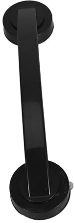 POPETPOP Shower Grab Bar Safety Handle for Seniors – Extended Non-Skid Bathtub and Shower Grab Bars, Black Suction Cup Bathroom Handrail Support for Elderly and Disabled Users