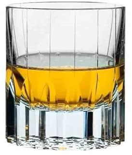 CFY652 Bicchieri Acqua Bicchieri da whisky in cristallo, 8, oz, bicchieri bourbon vecchio stile con base pesante e finemente intagliati Glasses