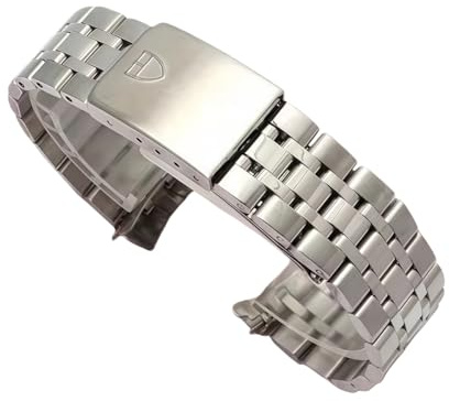 ROUREOX 13-20mm Edelstahlband für Tudor Prince and Princess | Metall Uhrenarmband Faltschließe Rundanstoß Casual Dress Herren Damen