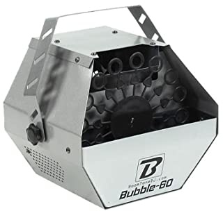 BoomToneDJ Bubble 60 V2 Machine à bulles soufflante automatique Haut débit, 16 anneaux rotatifs Châssis métallique Réservoir 0.75L. Idéal pour Fêtes Anniversaire, Soirées privées, Réunions de famille.