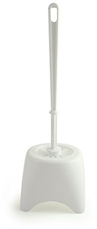 Bentley Toilet Brush Set with Potted Holder, White, M