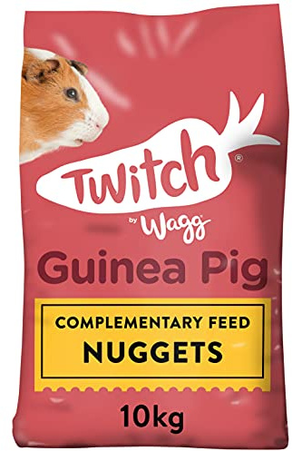 Wagg Twitch marsvinsfoder, 10 kg, kompletterande fodernuggets