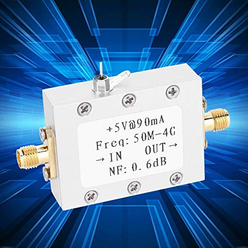 50M-4GHz Low Noise Amplifier 0.6dB RF LNA Amplifier High Linearity Gain Receiver Module -110dBm Board for FM HF VHF/UHF Ham Radio
