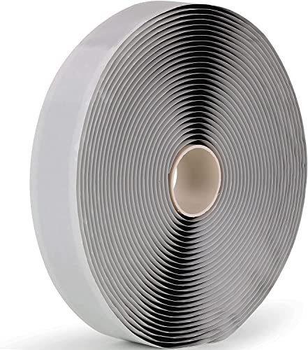 LLPT Nastro butilico sigillante nero 2,5 cm x 10 m spesso per riparazione camper a prova di perdite per vetri per finestre Guarnizione per barche in EPDM Patch per tetti (BST233)