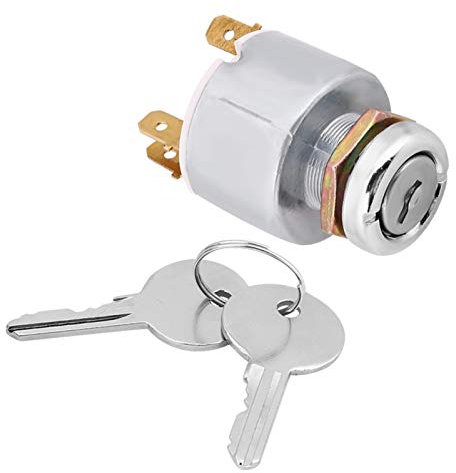 Interruttore di avviamento del motore, interruttore di accensione 12V, 12V Universal Car Auto 3 posizioni ON OFF Comandi dell'interruttore di accensione di avvio con 2 chiavi S501