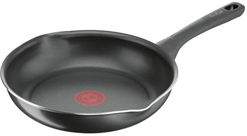 Tefal B5580623 Day by Day Bratpfanne, 28 cm, Titan-Antihaftbeschichtung, Thermosignal, einfache Reinigung, schwarz
