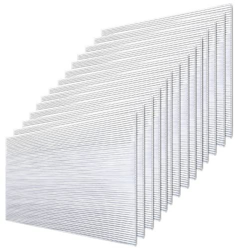 Tubiaz 14 stycken ihåliga kammarplattor av polykarbonat, växthusskivor, stegplattor, dubbla plattor, ersättningsplattor, 1210 x 605 x 4 mm, ca 10,25 m2