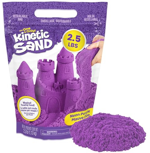 TONOMO netic Sand violetter Spielsand, formbares sensorisches Spielzeug für Kinder, wiederverschließbare Tasche, ab 3 Jahren