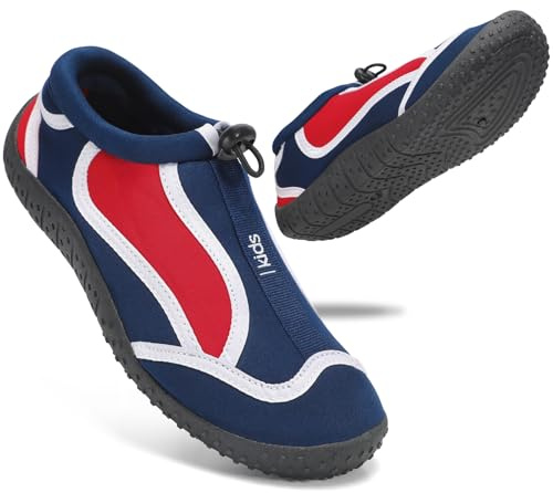 STQ KIDS Water Shoes Kids Aqua Socks Boys Girls Beach Swim Quick Dry Non Slip Wetsuit Toddler Wet Swimming Pool Sea Surf Childrens Barefoot Shoe