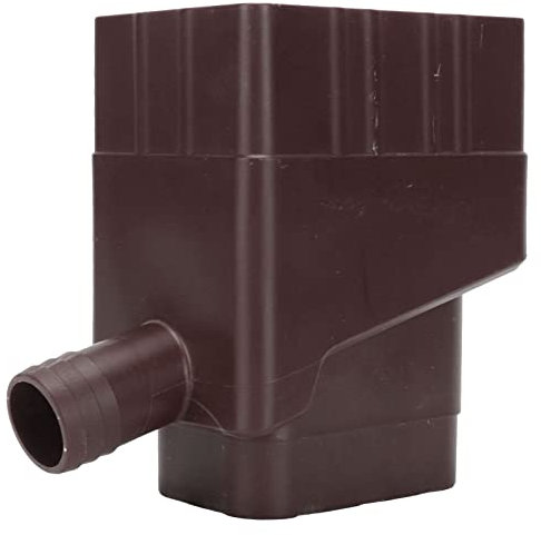 Sistema de Recolección de Agua de Lluvia, Manguera Rectangular de 40 Pulgadas Reutilizable Fácil Instalación Sistema de Desvío de Agua Estándar Profesional para Riego de Jardines (Marron Oscuro)