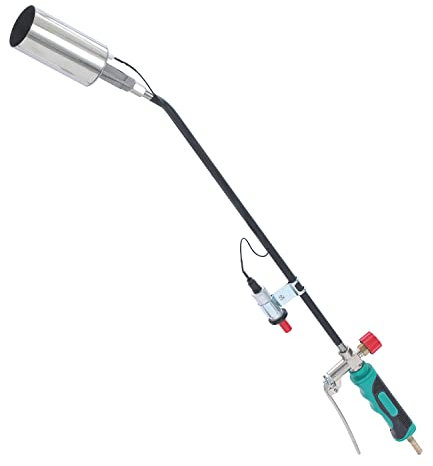 KATSU Gas Torch Weed Burner Electronic Igniter Flame Thrower Blowtorch Roofer Sealing Melting Heating Welding Soldering Torch Multi Purpose 750mm Long 324161