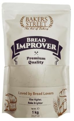 Bakers Street - Clean Label | General Purpose Bread Improver 1kg | Dough Conditioner Enhancer | Dough conditioner, improving agent | For Bread and Cake Making