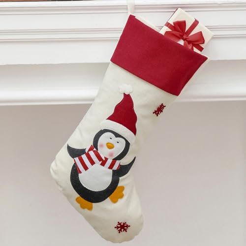 WOMB Bestickte Namen, Weihnachtsstrümpfe, personalisierter Weihnachtsstrumpf, Familien-Weihnachtsstrumpf, Weihnachtsstrümpfe für Familien-Weihnachtsschmuck (A, benutzerdefinierter Name)