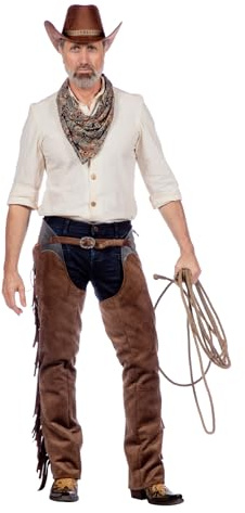 WILBERS & WILBERS 330450 - Chaps Jesse für Cowboy, Sheriff, in hoher Qualität, für Karneval, Western Partys