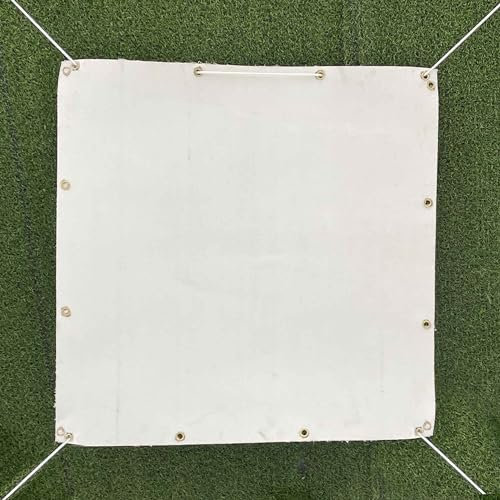 Bogenschießen Backstop Heavy Duty Rücklaufsperre Pfeilfangmatte Verstärkte Weiß Pfeilfangnetz Ziel Backstop Pfeil zurück Stops (Dicke 3 mm, 1.5x2m)