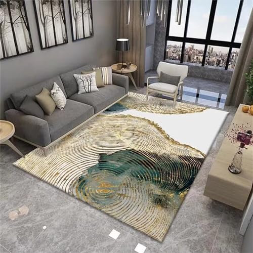RUGMRZ Baby Kinderzimmer Terrasse Deko Grüner Wohnzimmerteppich Rechteckige Dekoration Esszimmerzubehör Schlafzimmer Teppich Verschleißfest Bettumrandung Teppich 180X280CM