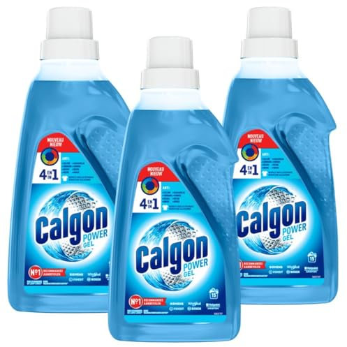 Calgon Gel Power 4 in 1 anticalcare, detersivo, anticorrosione, residui e odori – 3 x 750 ml