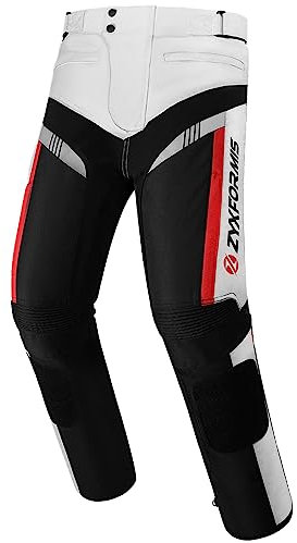 Zyxformis Pantalones Moto Hombre con Proteger Almohadillas, Impermeable a Prueba de Viento Motocicleta Pantalones protección con Forro Interior Desmontable