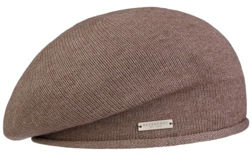 Seeberger Classic Uni Strickbaske Baske Damenbaske Baskenmütze Damen - Winter Herbst-Winter