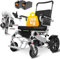 Tripaide 48KM - Solo 13KG Silla de Ruedas Eléctrica 52cm de Ancho de Asiento Fácilmente Dividible, 150KG de Cobertura Sillas de Ruedas Eléctricas, Silla de Ruedas Eléctrica Plegable Todo Terreno