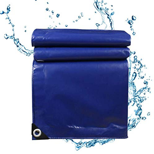 Telone impermeabile resistente del PVC della copertura 6x9 piedi durevole della tela cerata con gli occhielli blu 17mil