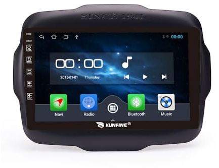 Quad Core 4G+64G Car CarPlay Android Auto 9 IPS Display Navigazione Stereo Schermo tattile Headunit Pad Tablet Radiocamera di retromarcia GPS Lettore multimediale Per Jeep Renegade 2016-2020