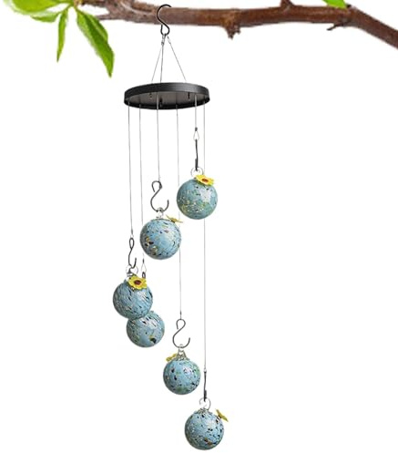 Sghtil Hummingbird Feeder en verre pour l'extérieur, gargouille pour bourdonnement, mangeoire pour oiseaux sauvages pour balcon, fenêtre, terrasse, décoration de jardin
