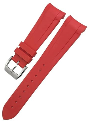 SOMKB Gummi-Uhrenarmband, 22 mm, 20 mm, Silikon-Uhrenarmband für Tudor Heritage Black Bay 1958 Pelagos, schwarz, wasserdichte Sportarmbänder, 22 mm, Achat