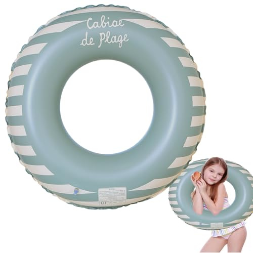Schwimmreifen Schwimmring Erwachsene Retro-Stil Aufblasbare Schwimmreifen Lustiges Pool Float Spielzeug Schwimm Schwimmbecken Float (blau-2)