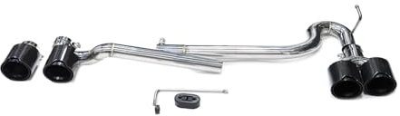 Für B&MW Für F10 F11 520i 525i 530i Up Für G30 G31 Für M5 Quad Auto Auspuffblende Carbon Fiber Schalldämpfer Endrohr System Düse Auspuffspitzen(Carbon B)