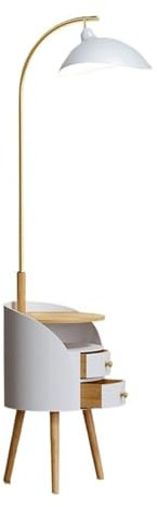 CJHFR472SG Moderne Lampadaire LED for salon - Lampe d'appoint sur pied avec port de chargement USB - Lampes de table à température 3 couleurs for salon, chambre à coucher Decoration