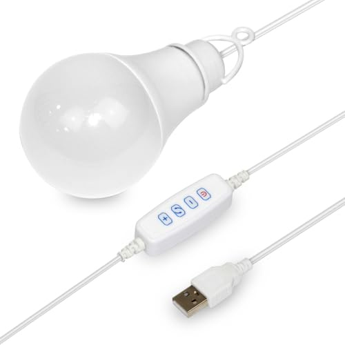 5W Campinglampe mit USB-betriebene, dimmbare LED-Laterne mit Haken für Notbeleuchtung