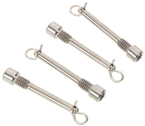 TOYANDONA 2 Sets Bicycle Oil Disc Plug Titanium Alloy Caliper Screws Pad Pins Brake Retaining Cotter Clip for Mountain Bike Road Bicycle Brake Spacer Pin